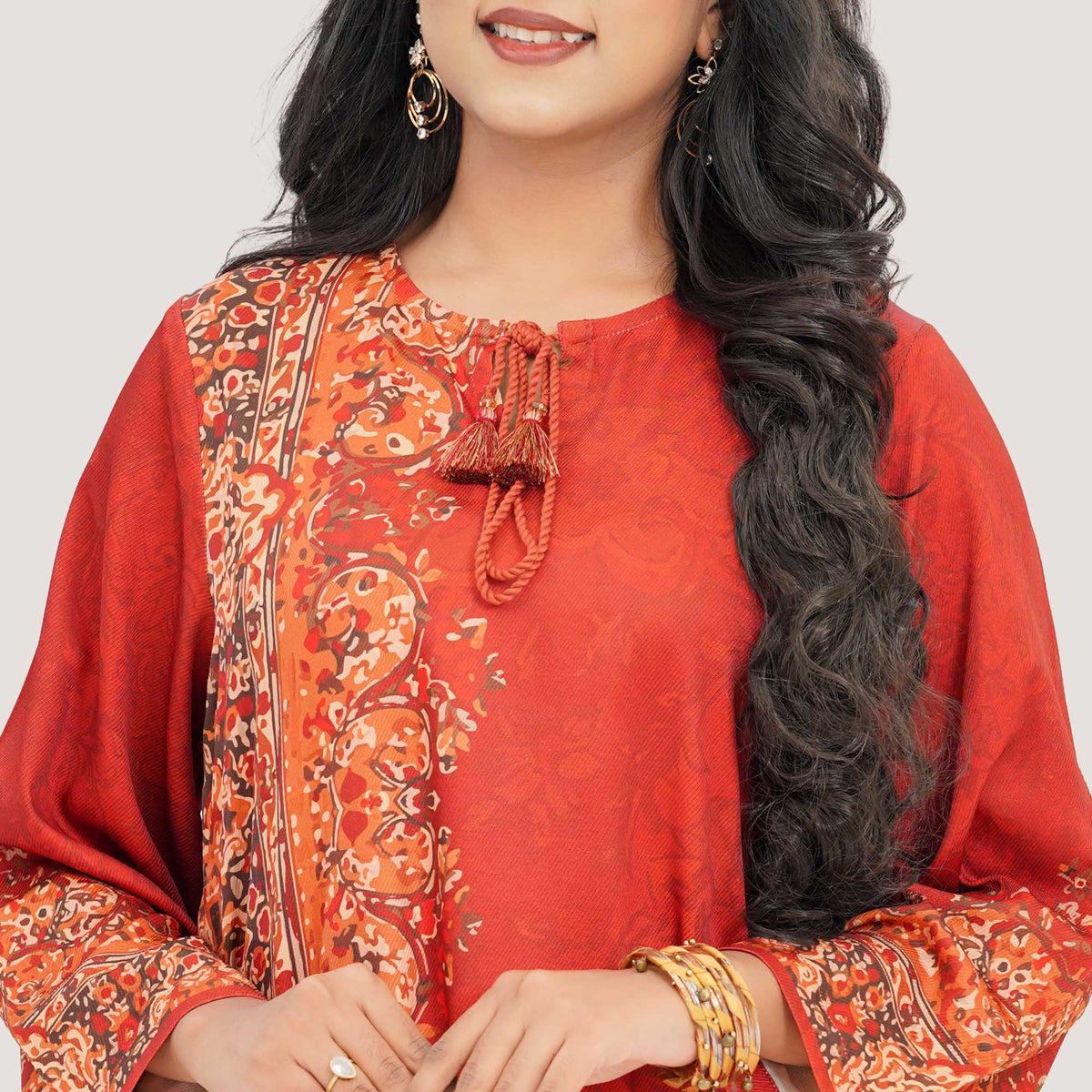 Womens Red Kurti