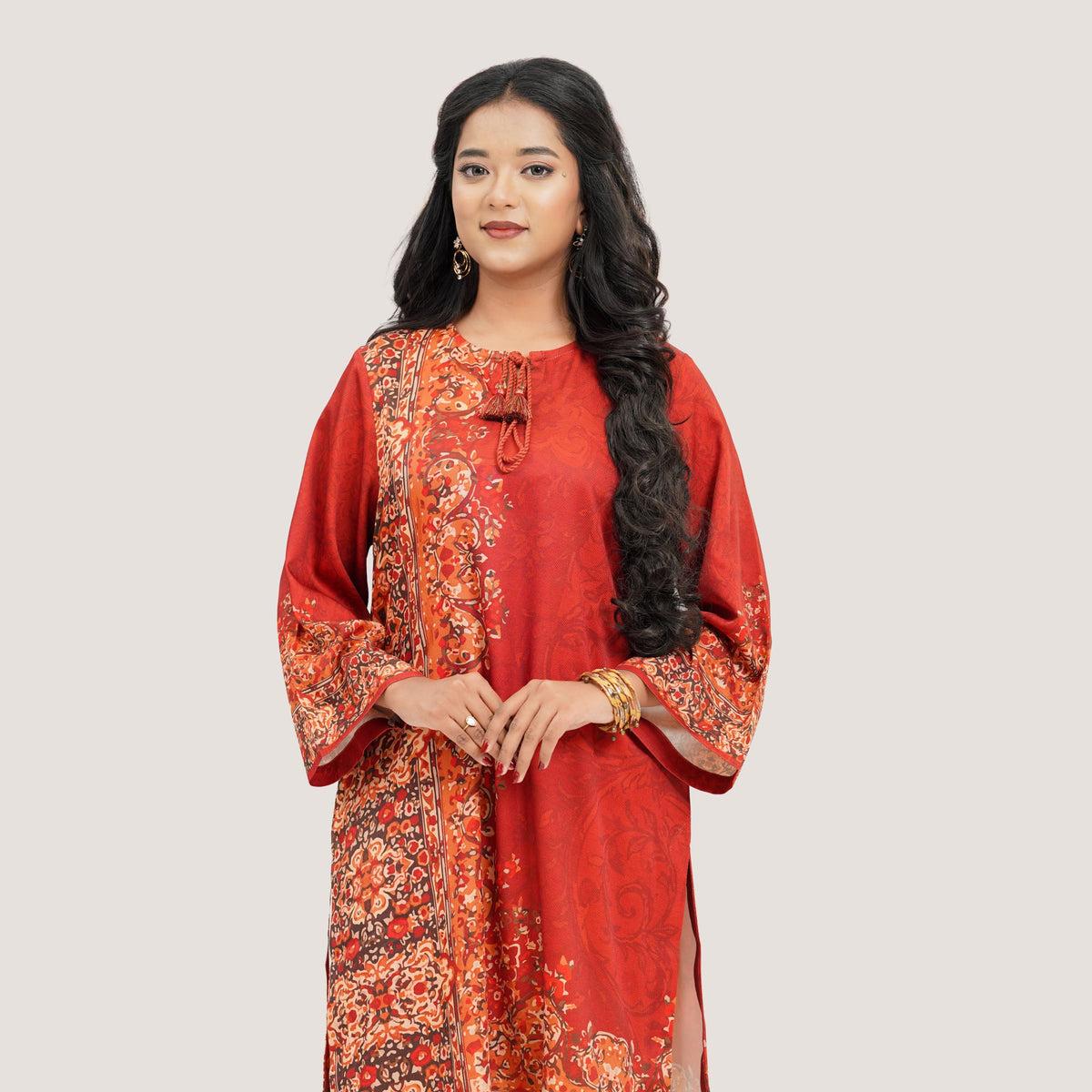 Womens Red Kurti