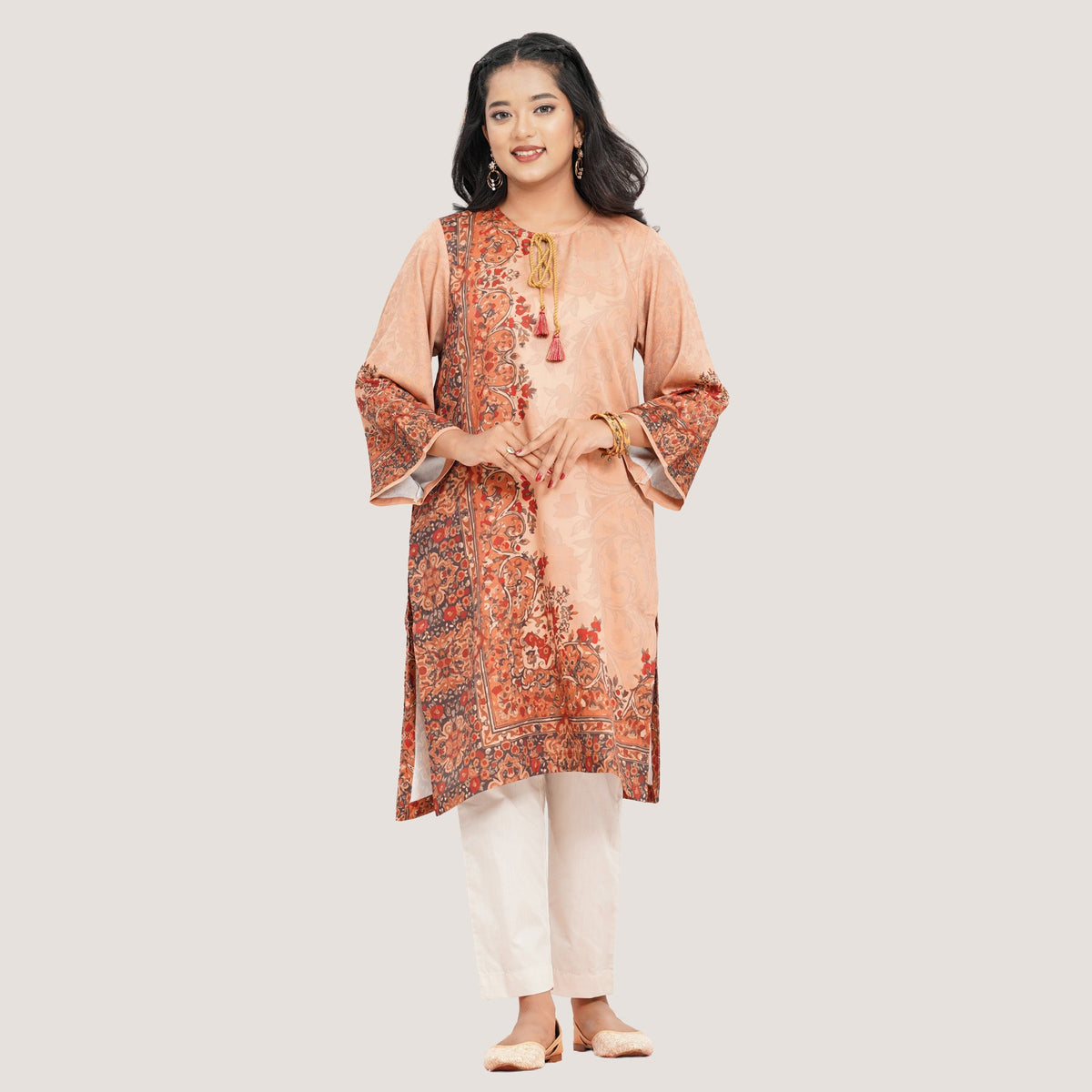 Womens Beige Kurti