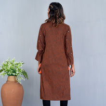 Load image into Gallery viewer, Ladies Kurti- Brown
