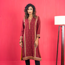 Load image into Gallery viewer, Ladies Kurti- Maroon
