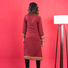 Load image into Gallery viewer, Ladies Kurti- Maroon
