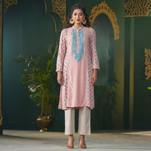 Load image into Gallery viewer, ETHNIC HIGH RANGE KURTI-PEACH
