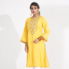 Load image into Gallery viewer, Women Yellow Kurti
