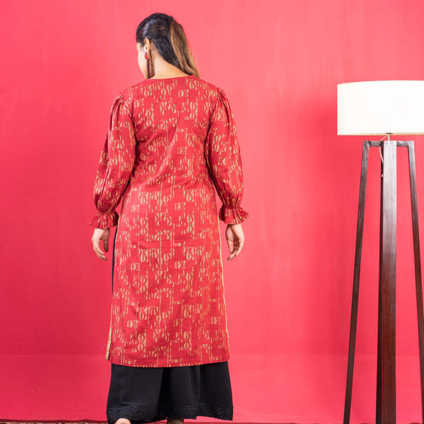 Ladies Premium Kurti- Maroon