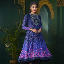 Load image into Gallery viewer, ETHNIC PREMIUM KURTI-NAVY
