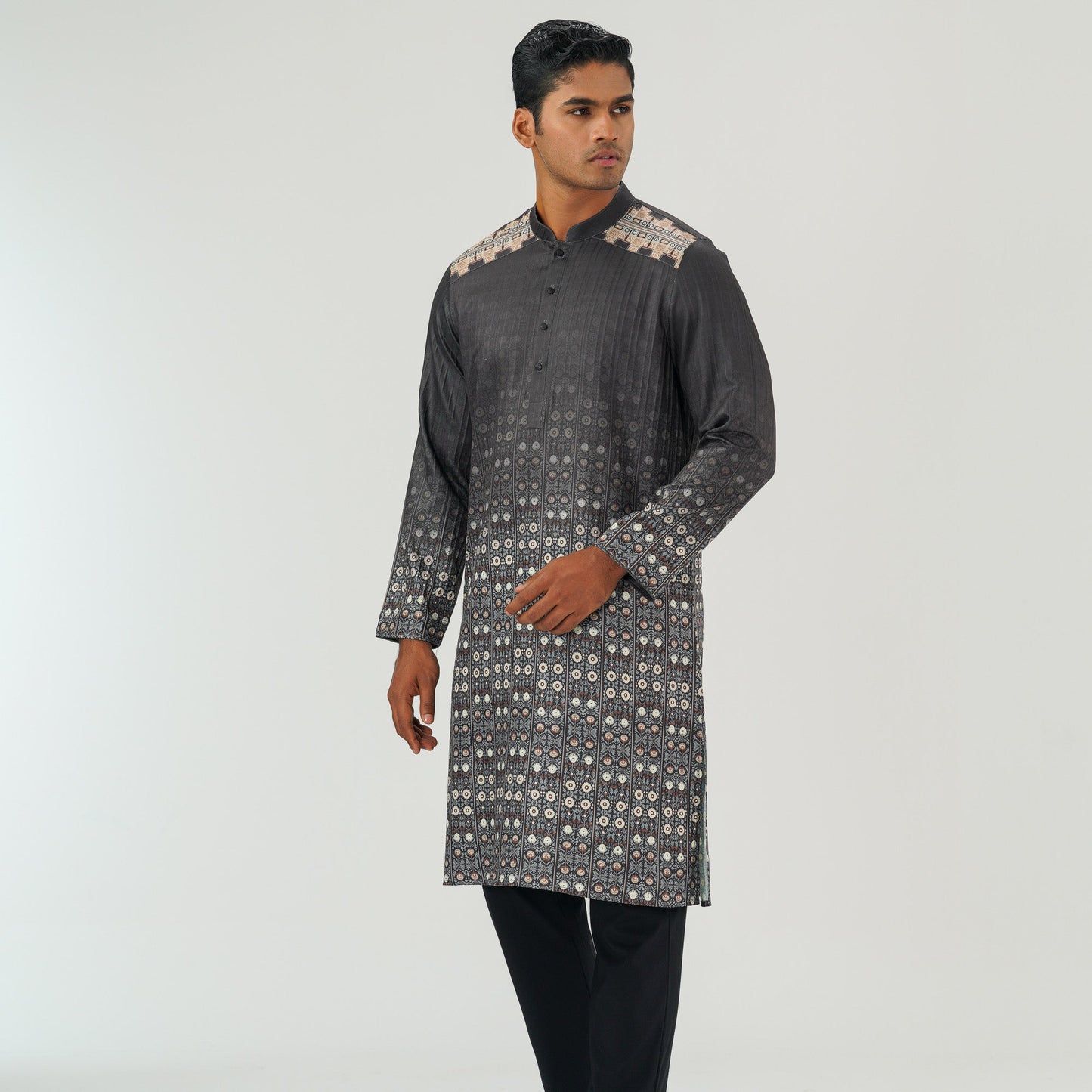 Mens Army Green Panjabi