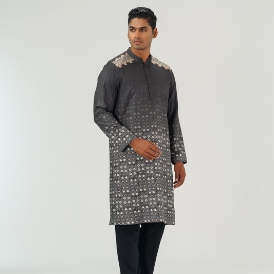 Mens Army Green Panjabi