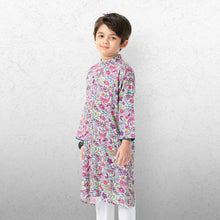 Load image into Gallery viewer, BOYS BASIC PANJABI-OFF WHITE PRINT
