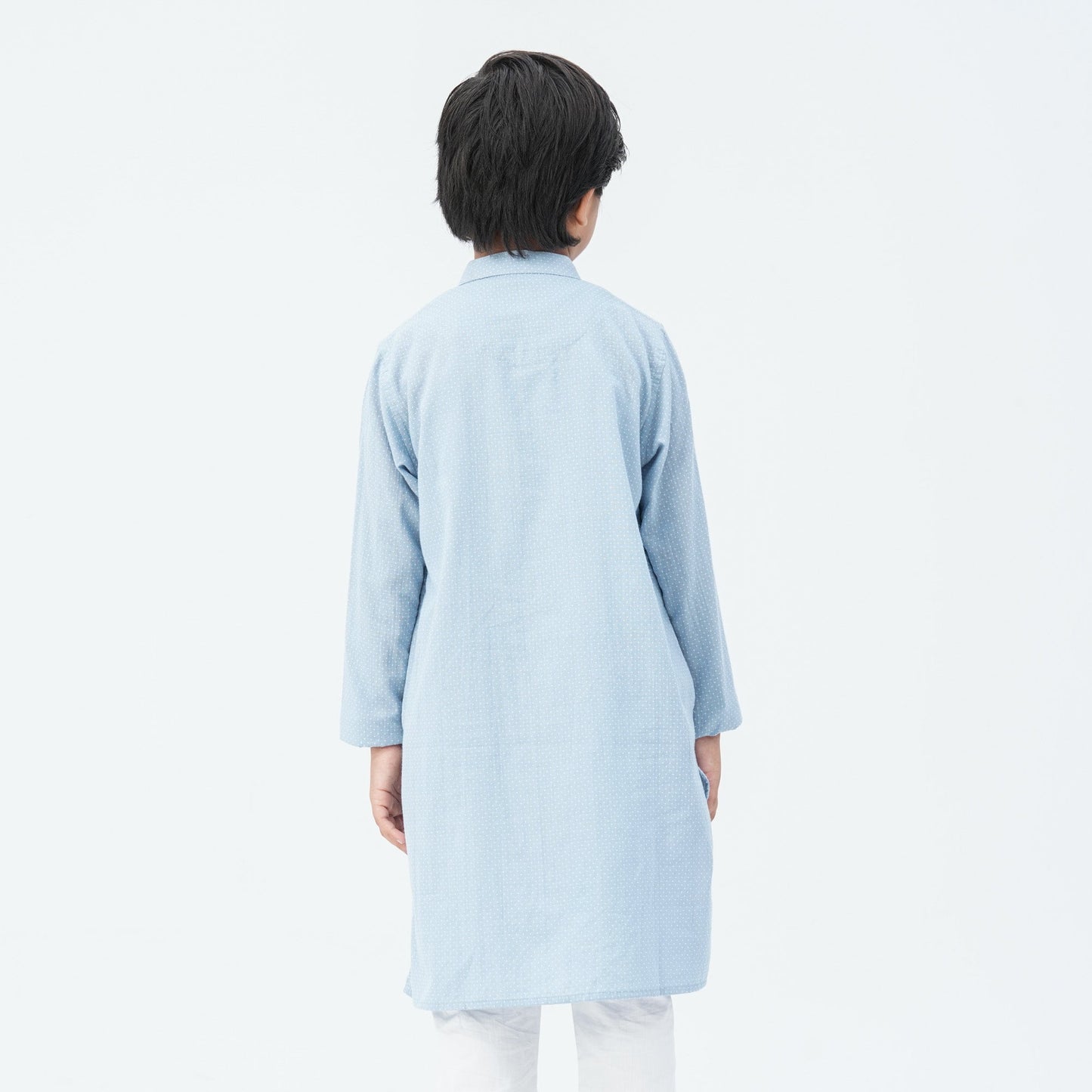 Boy's Cotton Sky Blue Panjabi