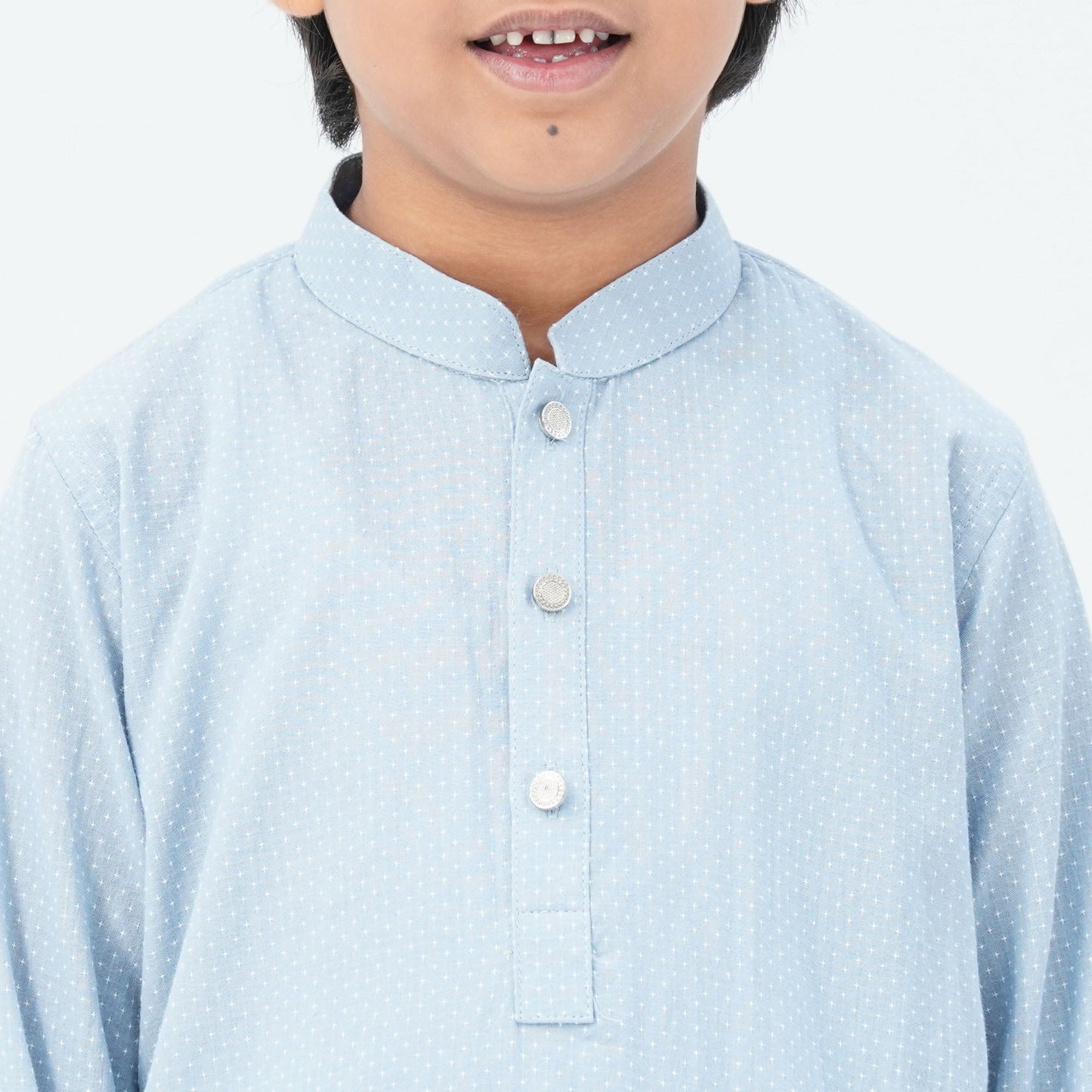 Boy's Cotton Sky Blue Panjabi