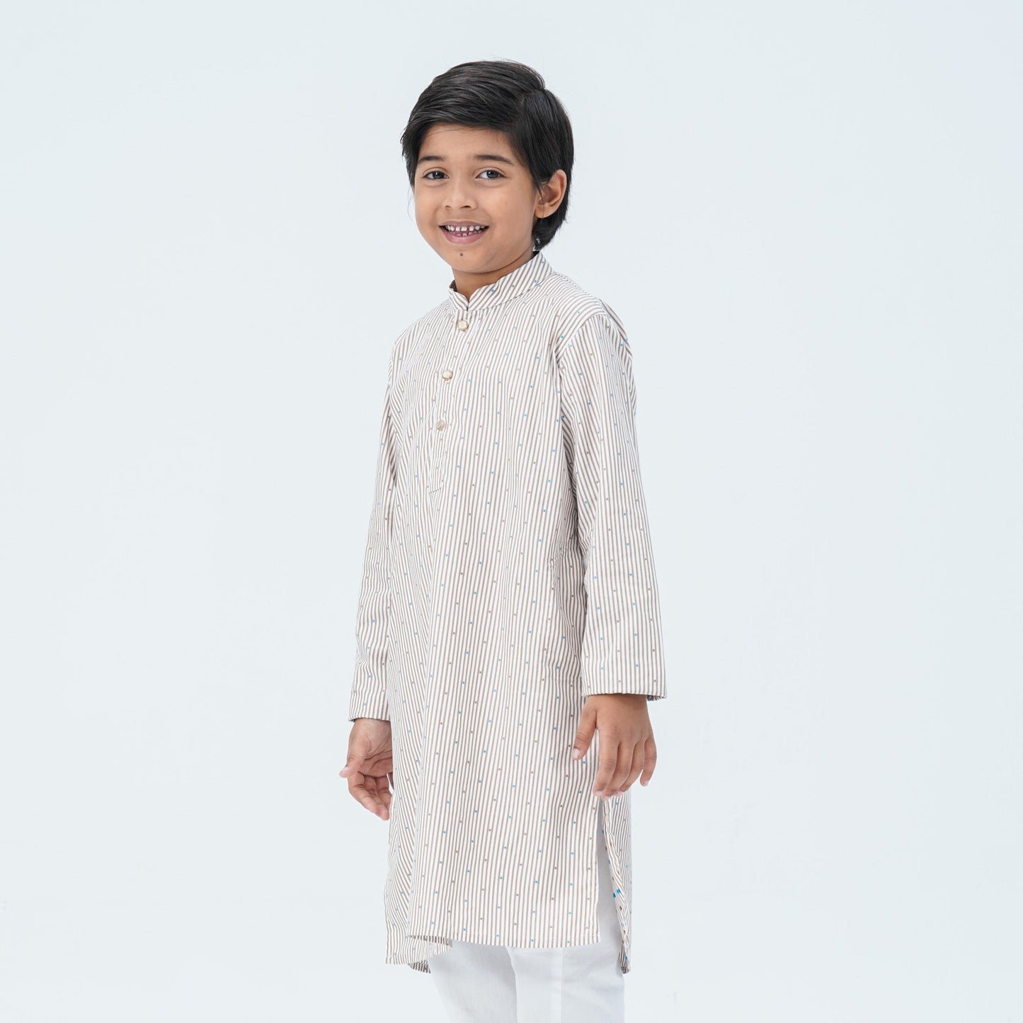 Boy's Cotton Beige Panjabi