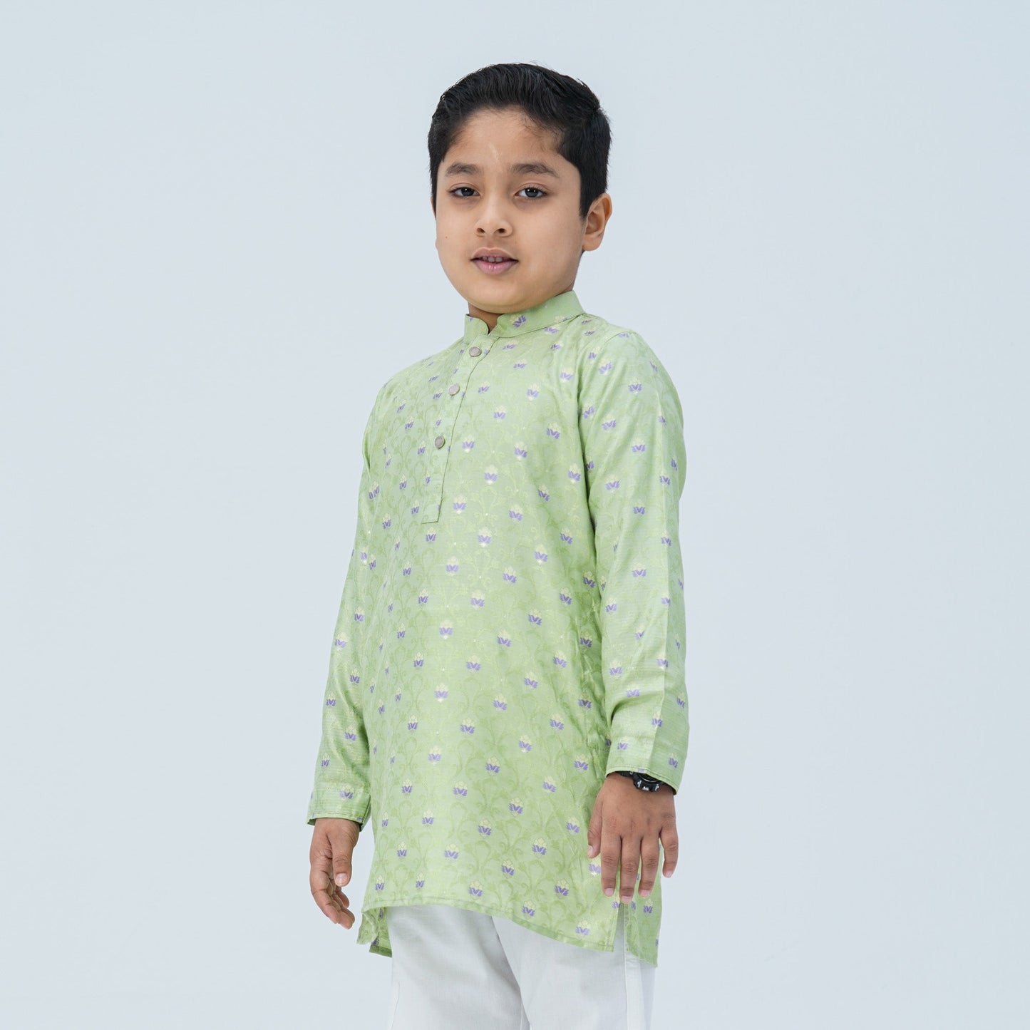 Boy's Cotton Green Panjabi