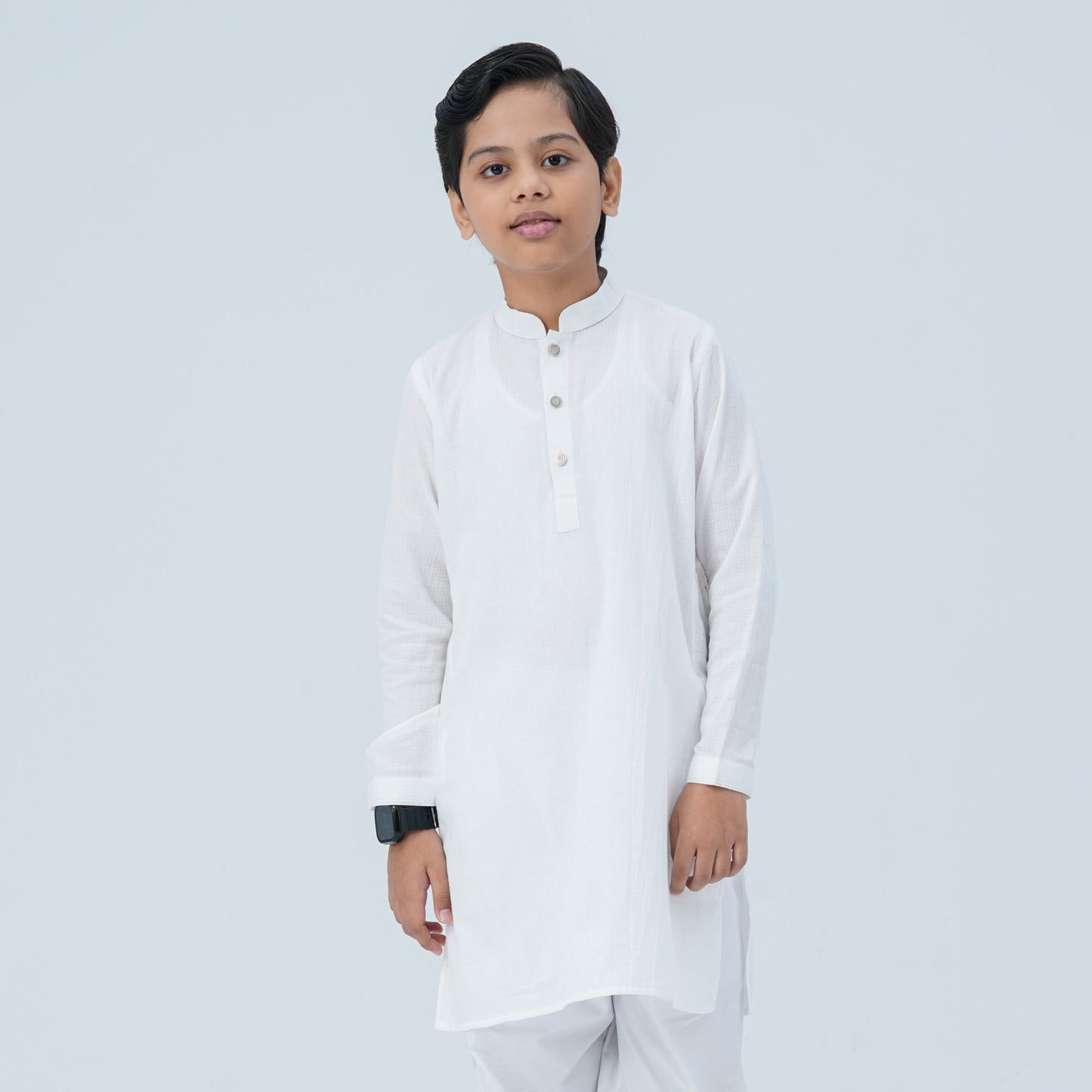 Boy's Cotton White Panjabi