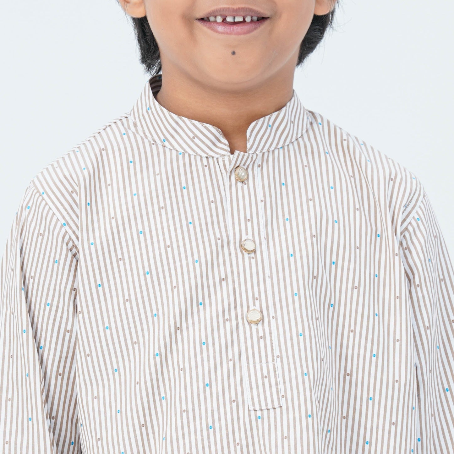 Boy's Cotton Beige Panjabi