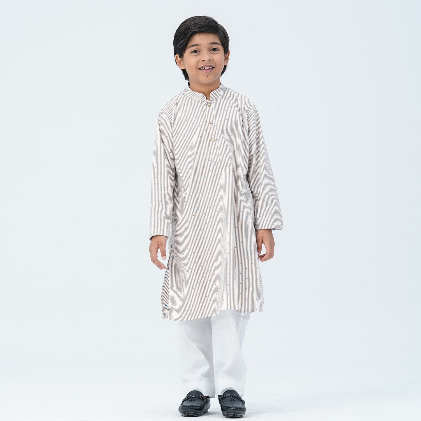 Boy's Cotton Beige Panjabi