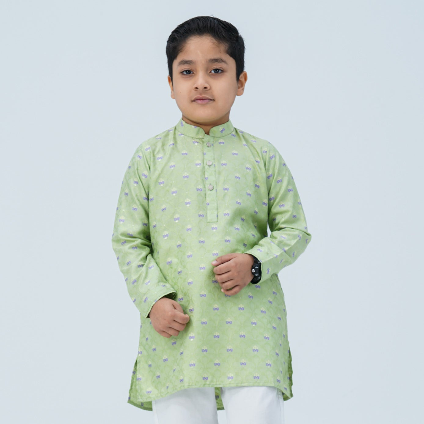 Boy's Cotton Green Panjabi