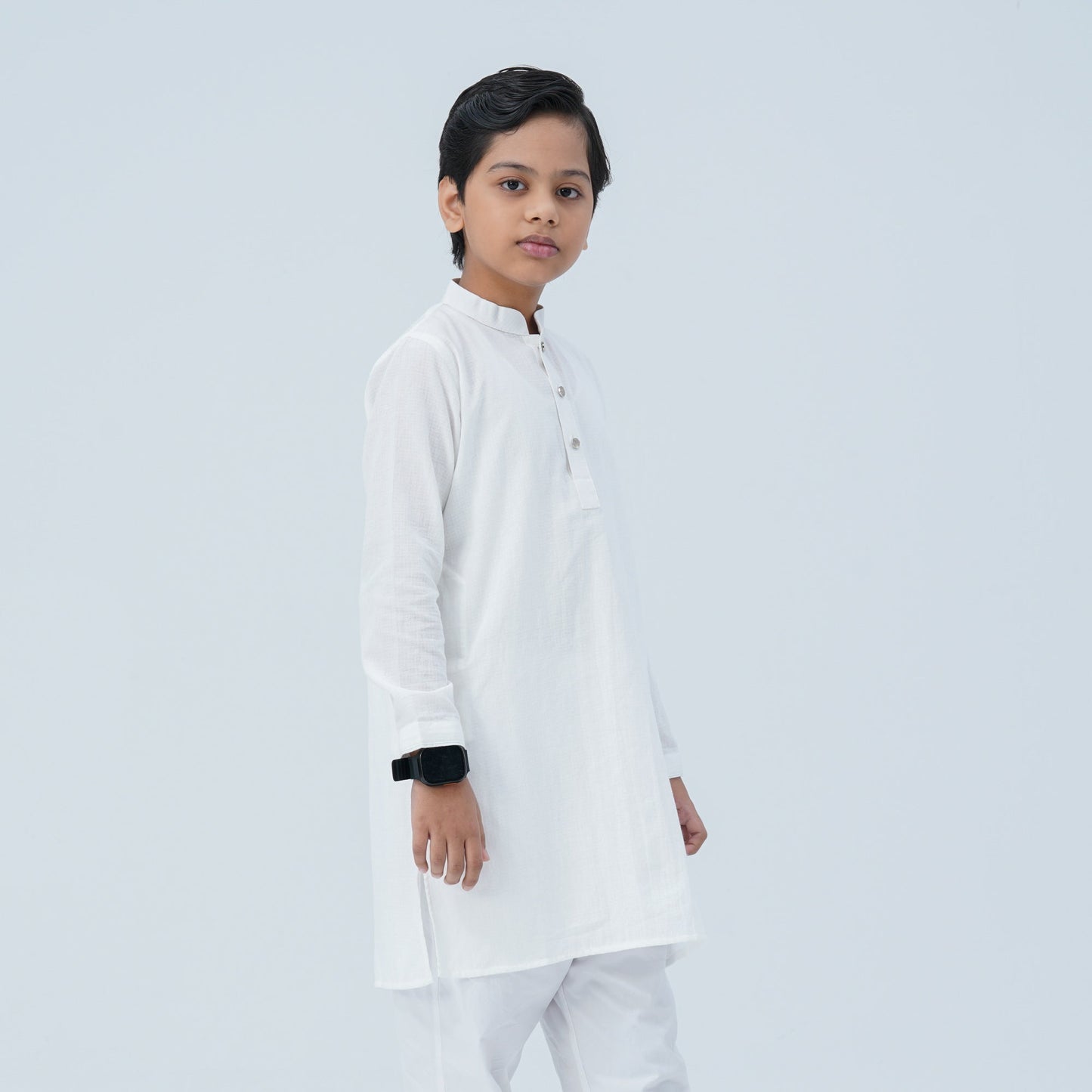 Boy's Cotton White Panjabi