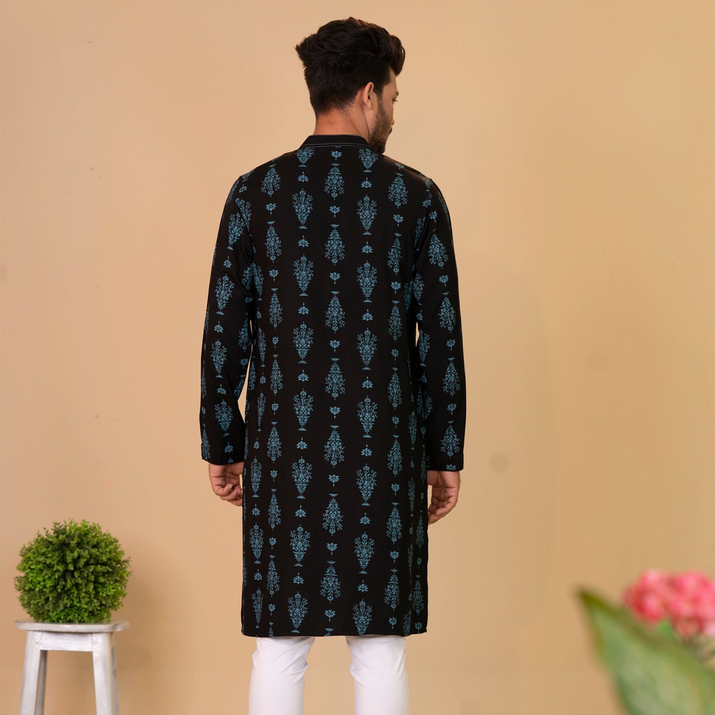 Mens Balck Panjabi
