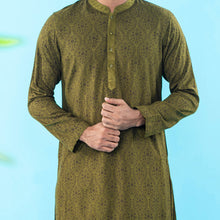 Load image into Gallery viewer, Men&#39;s Olive Green Panjabi
