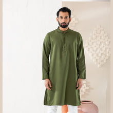 Load image into Gallery viewer, Men&#39;s Olive Green Panjabi
