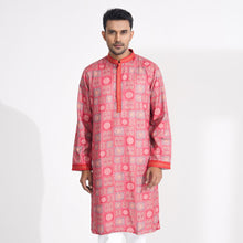 Load image into Gallery viewer, Men&#39;s Burnt Orange Printed Panjabi
