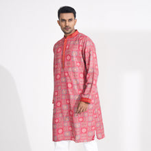 Load image into Gallery viewer, Men&#39;s Burnt Orange Printed Panjabi
