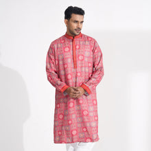 Load image into Gallery viewer, Men&#39;s Burnt Orange Printed Panjabi
