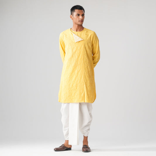 Mens Yellow Panjabi