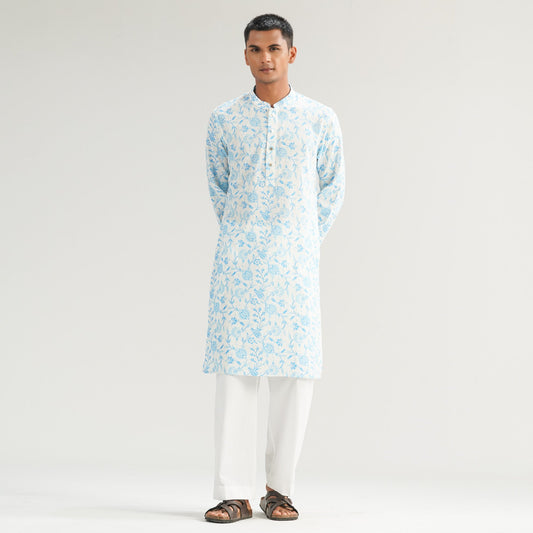 Mens White Panjabi