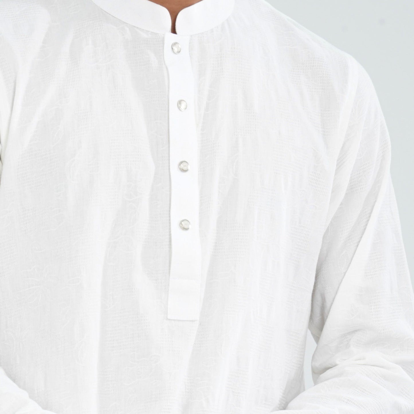 Men's White Panjabi