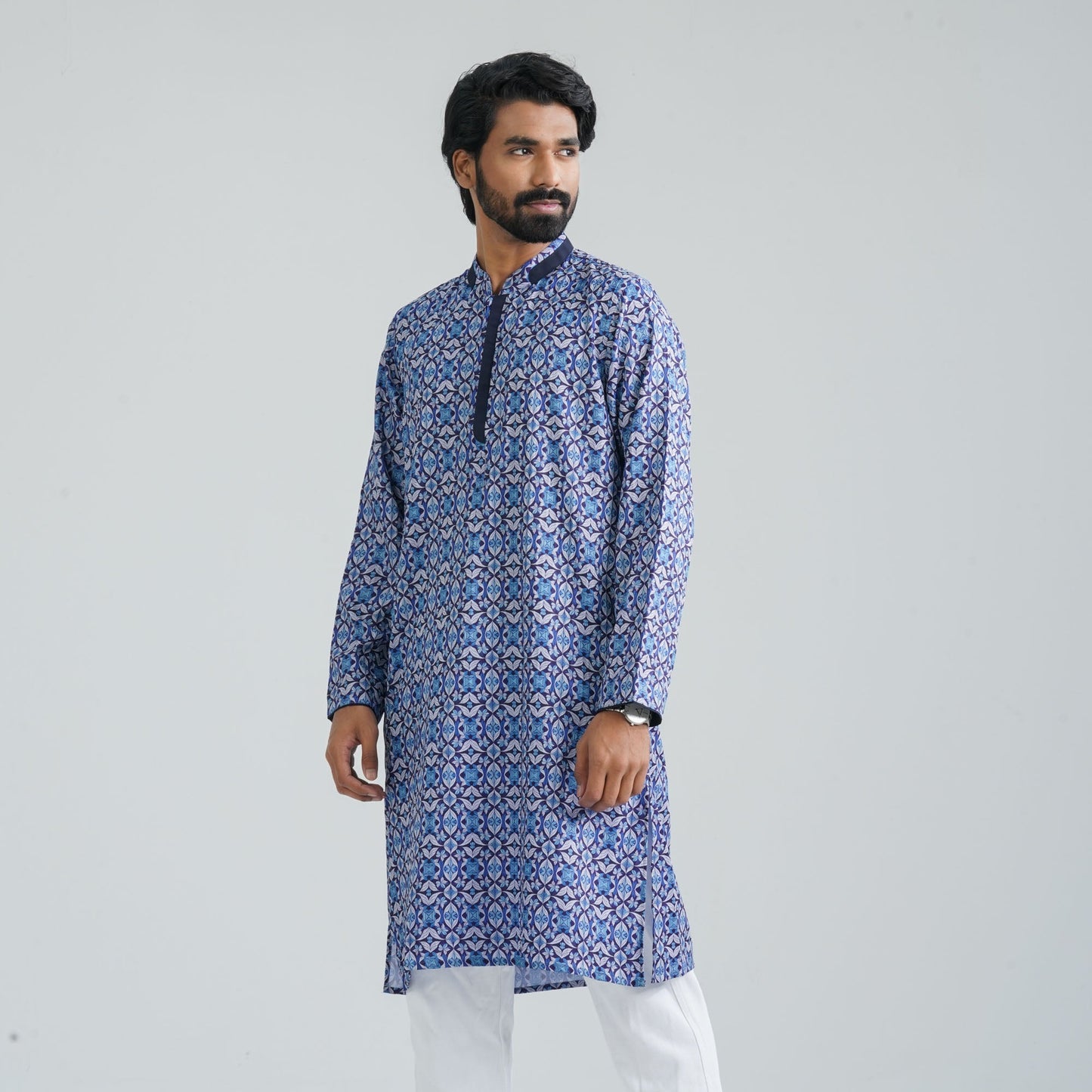 Men’s Blue Print Panjabi