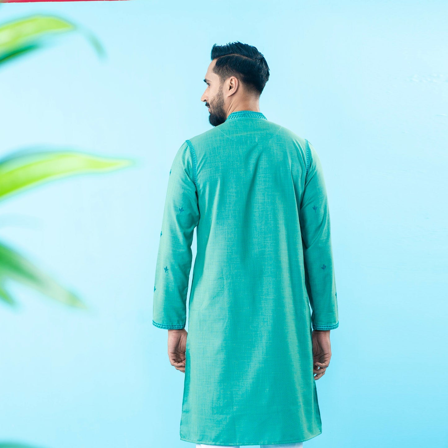 Mens Sea Green Panjabi