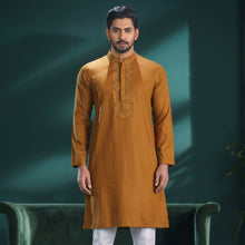 Load image into Gallery viewer, Men&#39;s Camel Embroidery Panjabi
