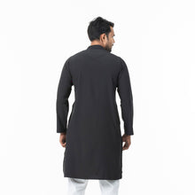 Load image into Gallery viewer, Mens Black Embroidery Panjabi
