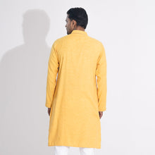 Load image into Gallery viewer, Men Yellow Embroidered Panjabi
