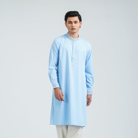 Men’s Suiting Fabric Embroidered Panjabi