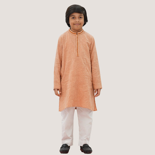 Boys Peach Panjabi