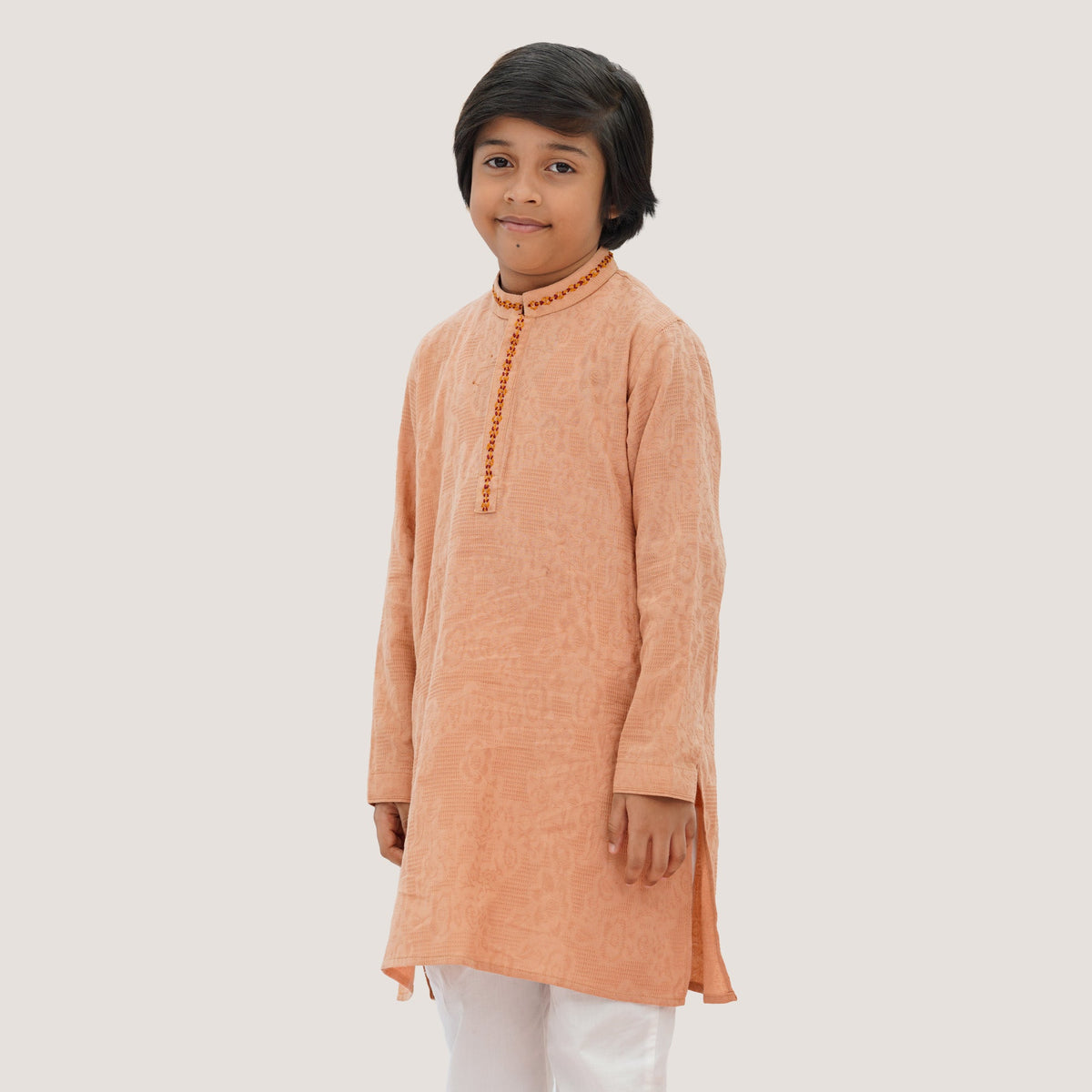Boys Peach Panjabi