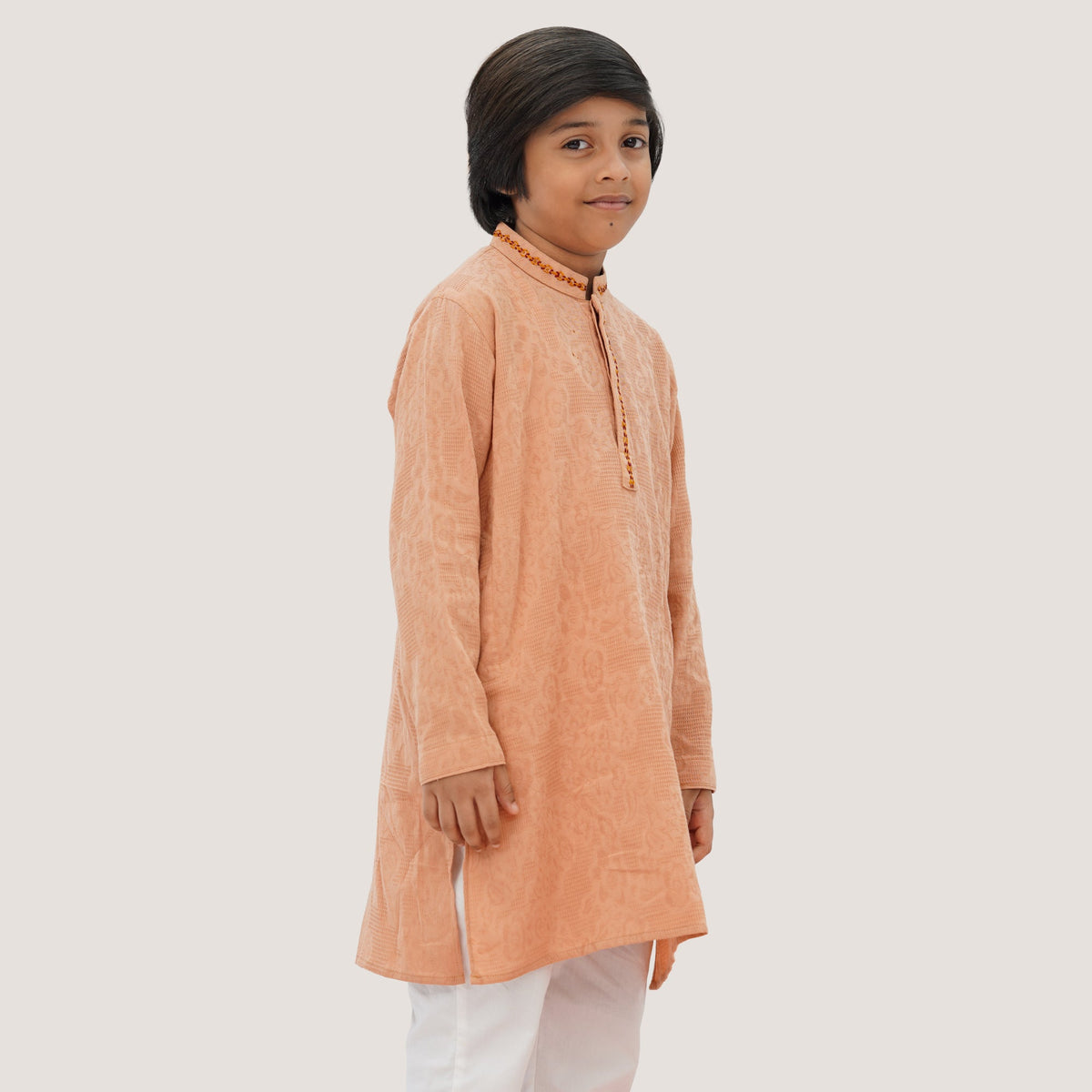 Boys Peach Panjabi