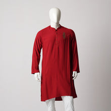 Load image into Gallery viewer, MENS KARCHUPI PANJABI-BURGUNDY
