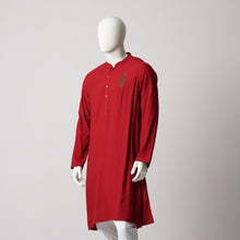 Load image into Gallery viewer, MENS KARCHUPI PANJABI-BURGUNDY
