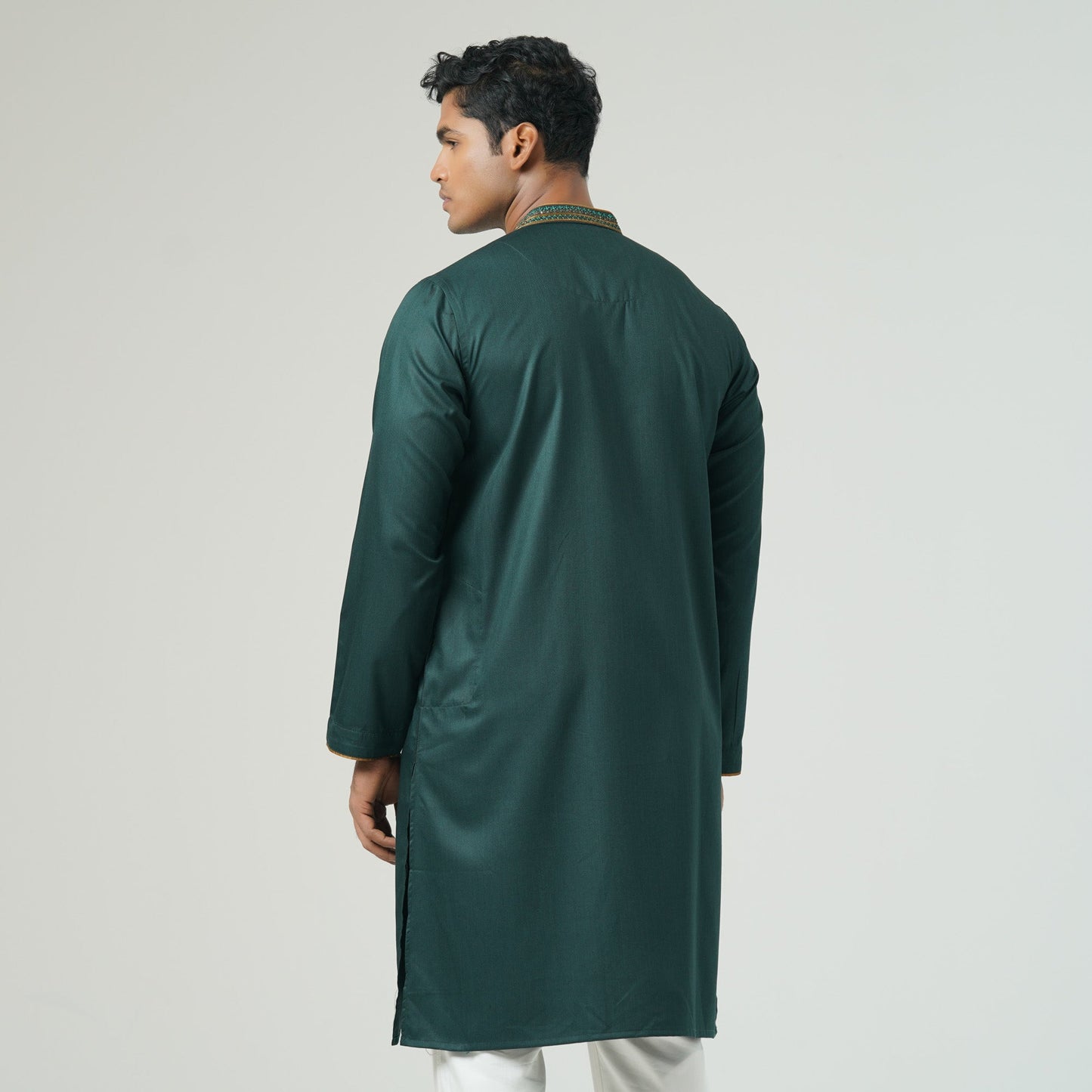 Mens Green Karchupi Panjabi