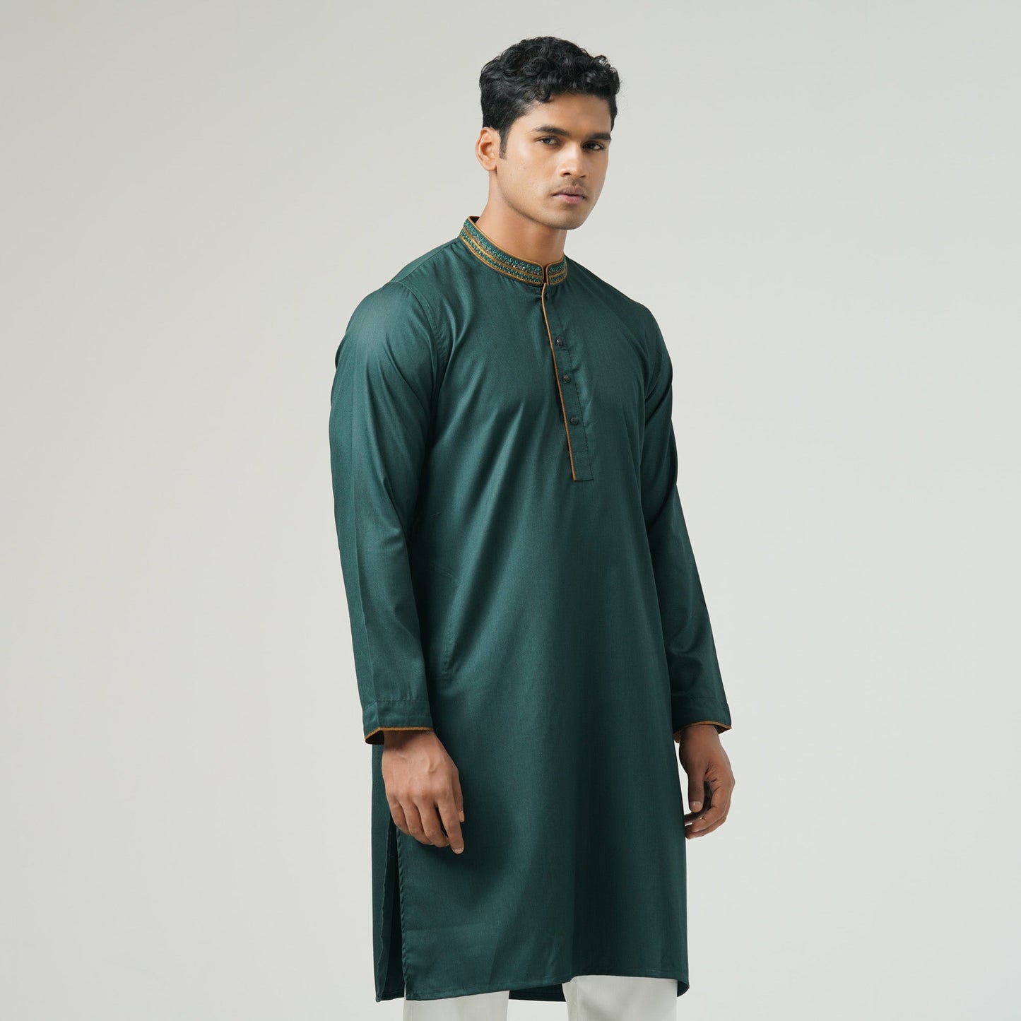 Mens Green Karchupi Panjabi