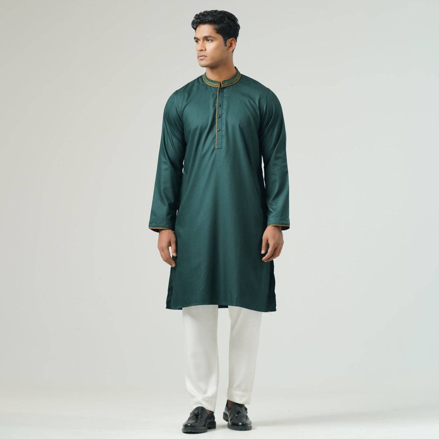 Mens Green Karchupi Panjabi