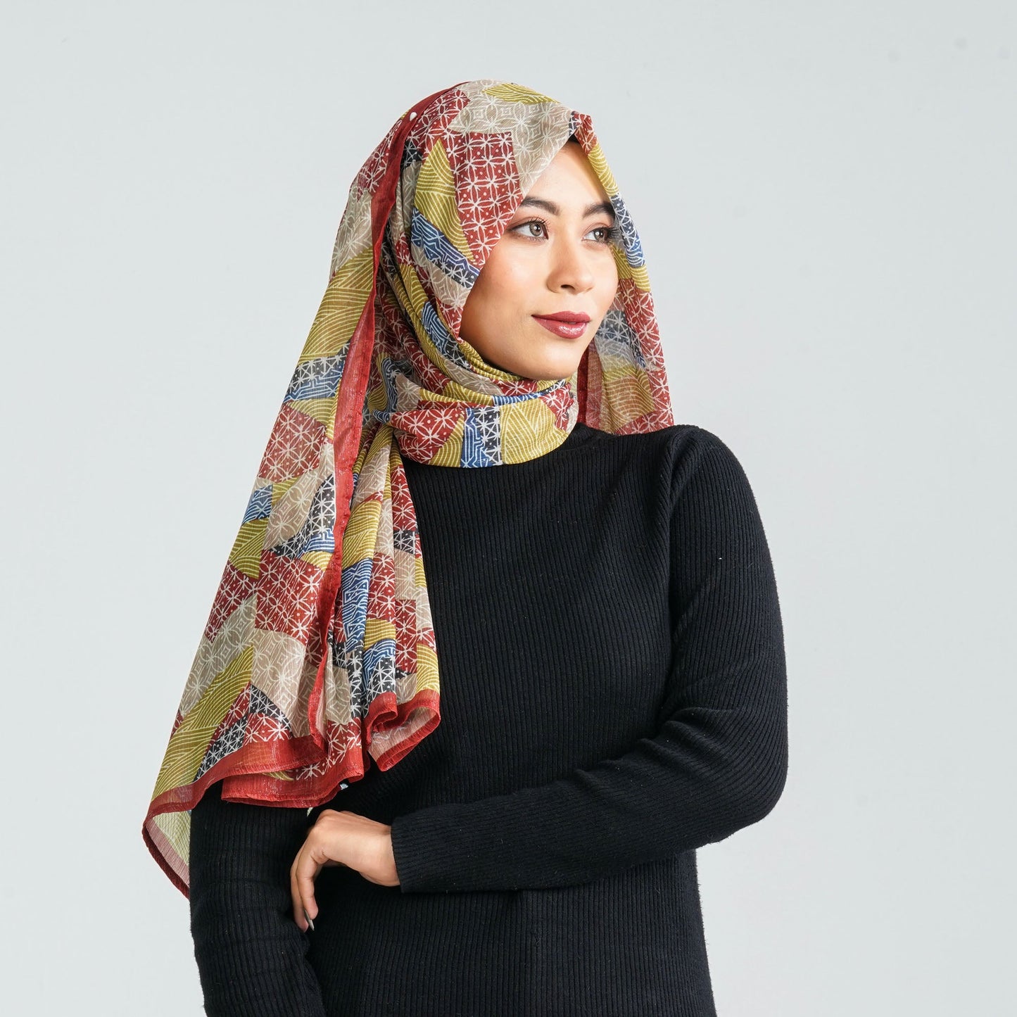 Women’s Blended Silk Digital Printed Scarf