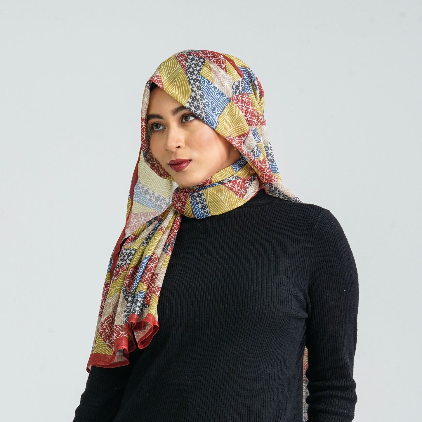 Women’s Blended Silk Digital Printed Scarf