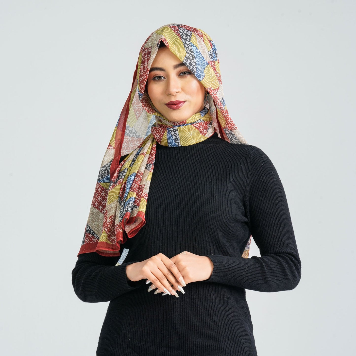 Women’s Blended Silk Digital Printed Scarf