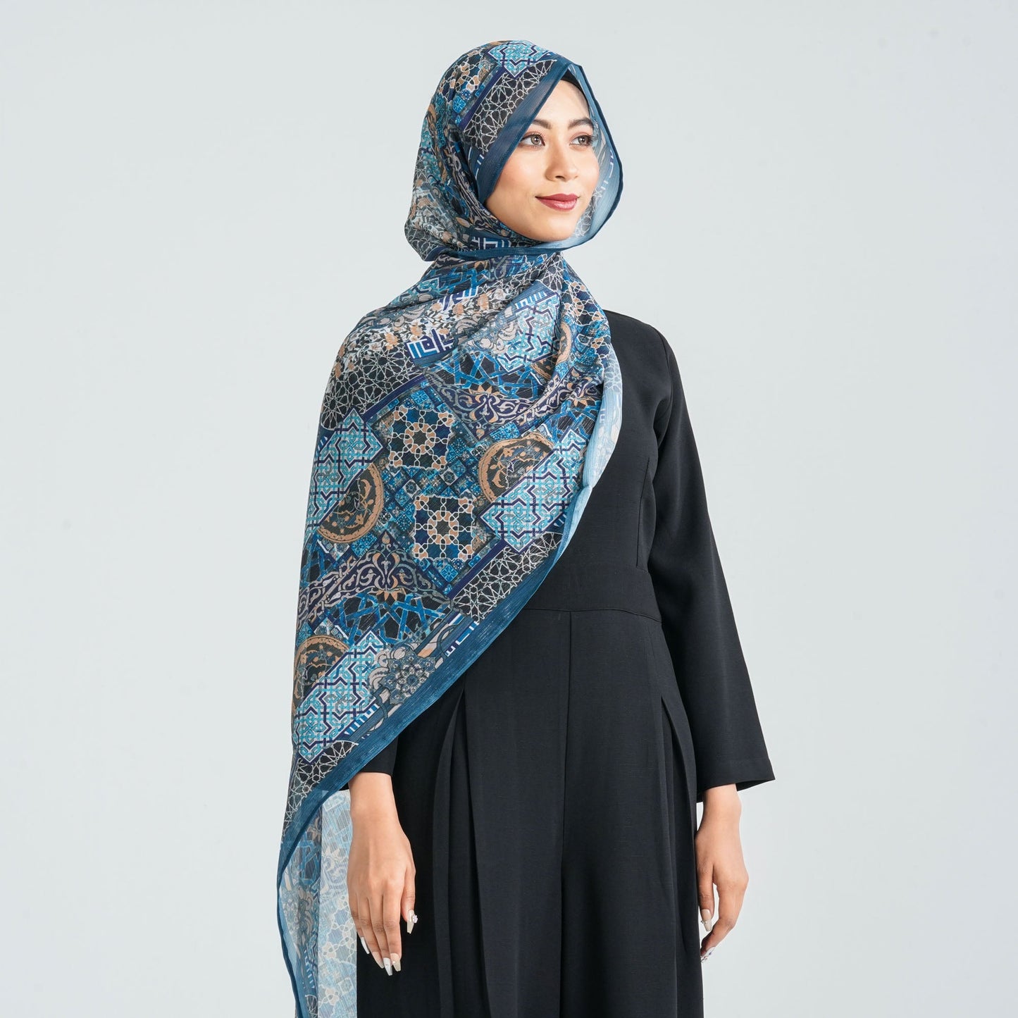 Women’s Blended Silk Digital Printed Scarf