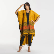 Load image into Gallery viewer, Womens Yellow Ethnic Shawl
